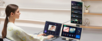 OEM S6 Triple extension d'écran pour ordinateur portable 15.6 "FHD 1080P IPS Trois écrans Moniteur de jeu externe portable pliable à 360 °