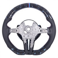 Volant en fibre de carbone forgée avec LED pour BMW F30 F32 F10 F20 F07 F01 E46 E60 E90 M3 M4 M5 M6
