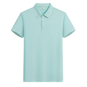 Custom Made Polo Shirt Quick Dry Short Sleeve Solid Color Polyester Work Wear Daily Use - Product Image 1