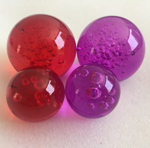 Esfera de bolha de vidro pesado de cristal roxo MH-Q0237 - Product Image 4