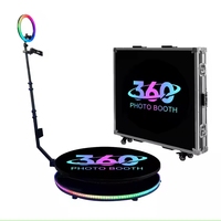 En promotion : Cabine photo selfie chinoise pour événements et mariages, caméra rotative automatique à 360°, machine photo iPad