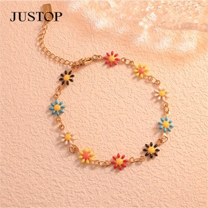 Nuevo Diseño de Moda, Brazalete con Dije en Forma de Flor de Acero Inoxidable, Cadena de Clavícula Chapada en Plata/Oro para Mujer, para Fiestas y Eventos - Product Image 5