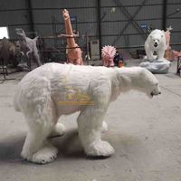 Costume d'ours polaire réaliste grandeur nature, animatronique, de haute qualité, léger, à vendre