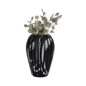 Vaso in Vetro Rotondo Astratto, Vaso Decorativo per Fiori, per Soggiorno, Ufficio, Decorazione da Tavolo - Product Image 2
