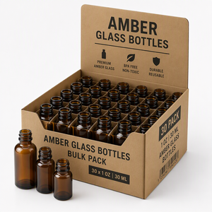 Frosted Amber Glass <b>Dropper</b> <b>Bottle</b> 15ml 30ml Matte Sandblast Soft Touch Facial Oil Minimalist Nordic Packaging Supplier - Product Image 6