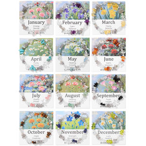 สร้อยข้อมือประดับคริสตัลธรรมชาติพร้อมบัตรของขวัญวันเกิดสิบสองเดือน - Product Image 4