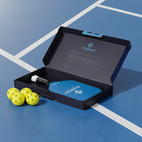Vente en gros d'emballages personnalisés écologiques en matériaux recyclés, ensemble de raquettes de pickleball en carton rigide de luxe, emballage de raquette de tennis de plage, cadeau