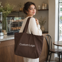 Sacs fourre-tout surdimensionnés avec logo personnalisé, en toile de coton, réutilisables, durables, grands sacs de courses, sacs sportifs pour le yoga et le pilates