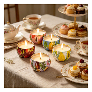 Kits de fabrication de bougies pour cadeaux de mariage, emballage élégant en métal, formule de soja parfumée, sélection de souvenirs de réception, édition de luxe - Product Image 3