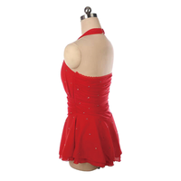 Robe de justaucorps pour filles, patinage artistique, gymnastique, roller, danse, ballet, costume de danse pour compétition de patinage artistique, strass