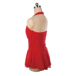 Robe de <span class=keywords><strong>justaucorps</strong></span> pour filles, patinage artistique, gymnastique, roller, <span class=keywords><strong>danse</strong></span>, ballet, costume de <span class=keywords><strong>danse</strong></span> pour compétition de patinage artistique, strass - Product Image 6