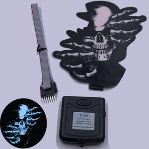 Светодиодные светящиеся окна лобовое стекло двери светящаяся панель наклейка 5-звездочные автомобильные наклейки товары - Product Image 5