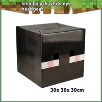 Untuk Steve Enderman Creeper Model Block Man karakter kertas tutup kepala dapat disesuaikan Logo untuk anak laki-laki dan perempuan