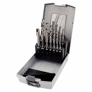 Juego de Machos y Terrajas de 14 Piezas Métricas con Estuche para Trabajos en Metal - Product Image 1