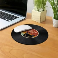 Vintage Record Retro Round Tapis De Souris Xxl PC Tapis De Souris Gamer Tapis Teclado Tapis Tapis De Bureau Pour Ordinateur Portable