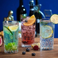Groothandel 230ml Boheemse Luxe Klassieke Transparante Kristallen Shotglaasje Machinegeperst Geprezen Gegraveerd Wijn Whisky Glas Bar Party