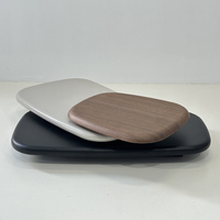 Table basse pivotante moderne très vendue avec base en acier au carbone durable, forme galet, mobilier de maison pour salon