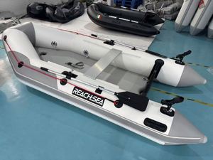 Plataforma de PVC Inflable Reachsea para 5 Personas, 3.6m, Color Blanco y Gris, con Espejo de Popa para Pesca - Product Image 5