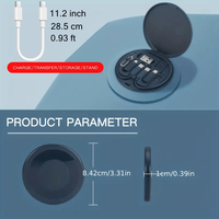 Kit Kabel Charger USB-C 5-in-1 60W Pengisian Cepat Konverter OTG Transfer Data untuk Smartphone iPhone USB A/Micro USB
