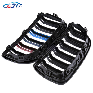 Accessoires de voiture Grille de <span class=keywords><strong>rein</strong></span> avant noire couleur M pour BMW Série <span class=keywords><strong>3</strong></span> E90 E91 325xi 320i 325i 325i 328i 330i 335i 2005 - 2008 - Product Image 4