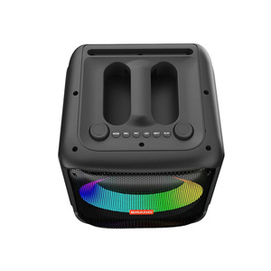 Portable Bluetooth Speaker 8 Inch With Colorful Led Light For Outdoor Square Dancing High Volume Subwoofer - Product Image 1