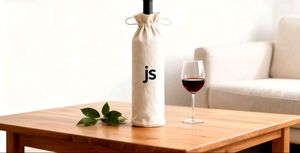 กระเป๋าใส่ไวน์และแชมเปญแบบพกพาทำจากผ้าฝ้าย - Product Image 3