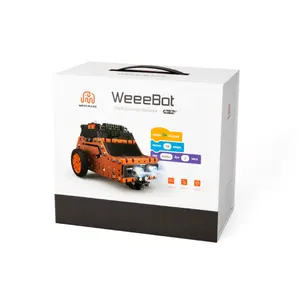 Weeebot mainan elektrik DIY kit, kit robot stem metal untuk pendidikan yang dapat diprogram untuk sekolah