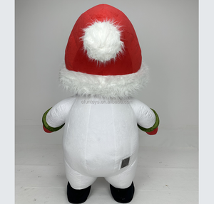 Usine Efun de Noël Nouveau Costume de Mascotte de Père Noël Gonflable Costume de Père Noël Costume Cosplay <span class=keywords><strong>Elfe</strong></span> pour Adulte - Product Image 5