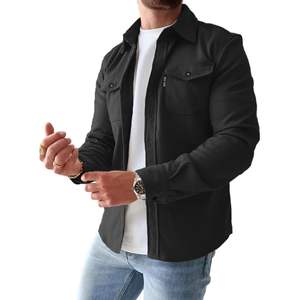 Camisas de manga larga a rayas informales para hombre de Comdecevis, diseño ODM con bolsillos con solapa ligeros y sin arrugas con botones - Product Image 4