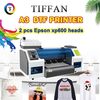 Petite imprimante numérique DTF A3 A4 Nouveau design 30 cm Haute vitesse Bureau Transfert thermique Xp600 Imprimante DTF Machine d'impression