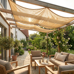 Voiles d'ombrage rectangulaires tissées en HDPE haute densité, 90 % anti-UV, prix usine, <span class=keywords><strong>pour</strong></span> jardin, balcon, cour arrière, <span class=keywords><strong>filet</strong></span> pare-<span class=keywords><strong>vent</strong></span> - Product Image 2