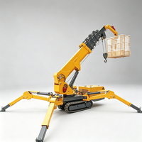 Mini-grue araignée haute vitesse à double alimentation pour le levage d'acier dans les structures de stationnement