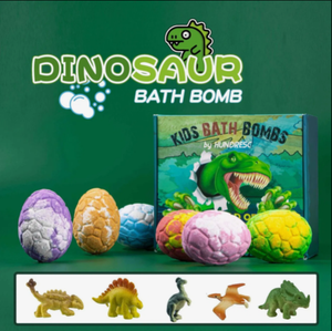Provet Set hadiah bom mandi bola telur dinosaurus bahan alami fizza mandi beraroma Label santai - Product Image 3