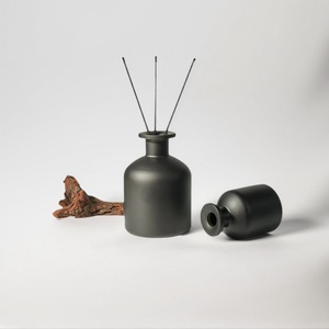 Rỗng 50ml <span class=keywords><strong>100ml</strong></span> 250ml hổ phách đen hình trụ Chai Thủy Tinh hương liệu Jar sậy khuếch tán hương thơm chai thủy tinh - Product Image 2