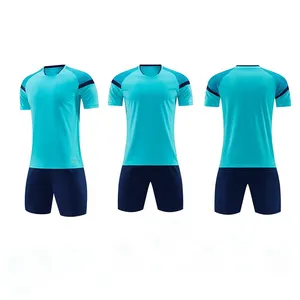 2023 New Style Sky Blue Football Uniform Breathable Sports Men's Soccer Jersey