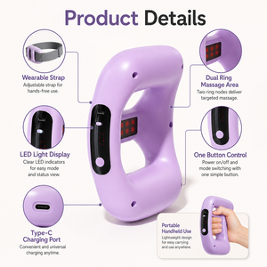 Red Light Heating <b>Massage</b> Device High Frequency Vibration Fascia Relaxation Tool - Product Image 4