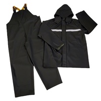 Veste de pluie en tricot durable à capuche, imperméable et épaisse, pour la pêche en mer, combinaison de pluie pour pêcheurs en haute mer