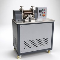 Machine de granulation de plastique de laboratoire, broyeur à deux rouleaux, mélangeur de composés PVC PE PP, granulation, chauffage électrique, CE ISO