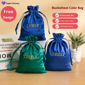 Bolsas de Terciopelo con Cordón Bordadas Personalizadas Reciclables, Bolsas de Almacenamiento para Velas, Joyas y Regalos, Bolsas de Embalaje de Terciopelo - Product Image 2