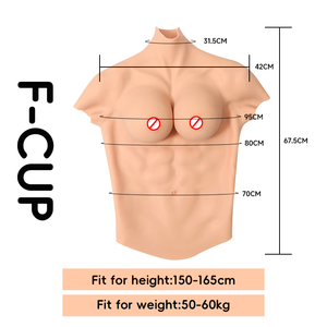 2024 Offre Spéciale poitrine artificielle Silicone et caoutchouc Muscle costume crosscommode pour Cosplay pour hommes Shapewear - Product Image 3