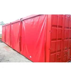 20ft 40ft PvcเปิดContainerฝาครอบผ้าใบTarp