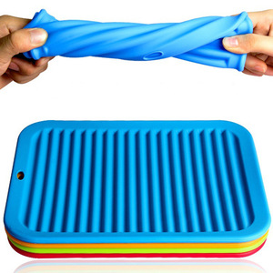 Nhà bếp cách nhiệt Pad chịu nhiệt truy cập Hot trivet Silicone mat nồi chủ bảng Countertop cho món ăn lò găng tay và miếng đệm - Product Image 3
