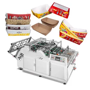 ZX-1600 Automatic Caton Box Manufacturing Machine Food Paper Tray Box Packaging Forming Making Machine