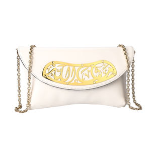 Sac sous le bras en cuir véritable gravé à la main de haute qualité, sac croissant bandoulière, sacs à chaîne pour femmes - Product Image 5