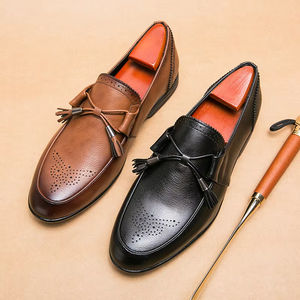 Chaussures pour hommes de style décontracté et professionnel, en cuir artisanal de qualité supérieure, à enfiler, imperméables, pour les fêtes et la marche, nouvelle qualité, best-seller - Product Image 6