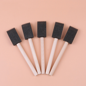 Bán buôn <span class=keywords><strong>1</strong></span> inch nghệ thuật thủ công bàn chải bọt mini trẻ em bọt xốp sơn bàn chải với gỗ xử lý - Product Image 2