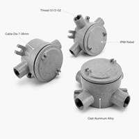 Boîtier de jonction antidéflagrant API Standard pour composants PLC (Type A-J) Protection IP66 & Ex Db IIC T6 Gb