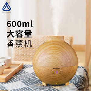 Difusor de Aroma Aromacare con Acabado Madera, Humidificador de 600 ml con Luz LED para el Hogar - Product Image 4