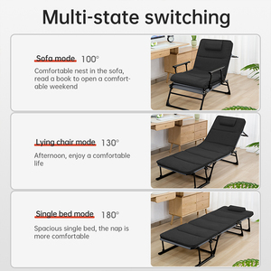 Giường gấp đa năng kiểu sofa đơn giản, ghế thư giãn, giường gấp cao cấp bền chắc - Product Image 2