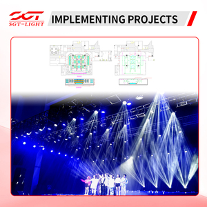 4 disques de coupe, contrôle à 8 directions, capable de se tourner à 135° °   Projecteur LED étanche IP66 1000W CMY CTO en alliage de magnésium pour événements extérieurs - Product Image 5